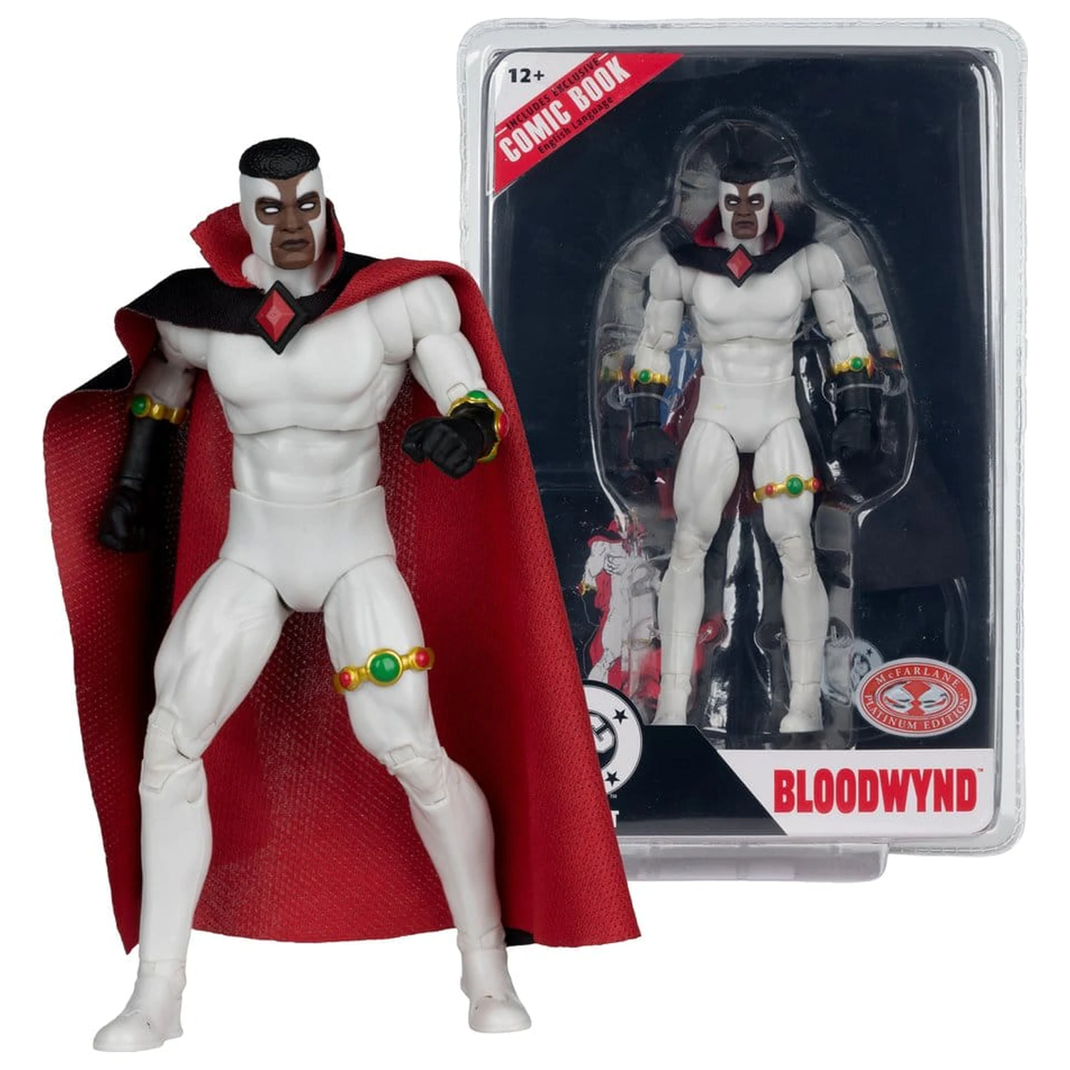 DC Direct Page Punchers akcijska figura Bloodwynd (Justice League #77) (Red Platinum Edition) 18 cm fotografija proizvoda