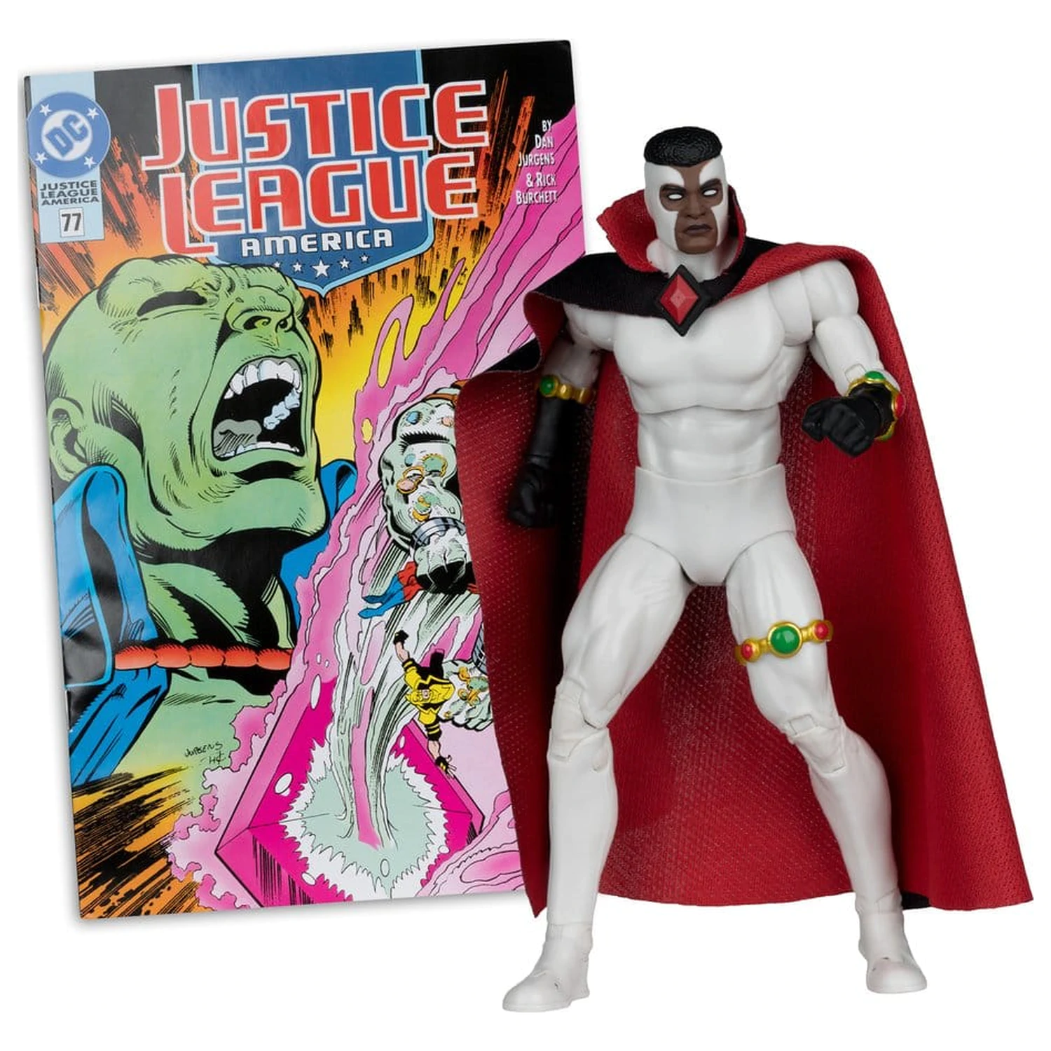 DC Direct Page Punchers akcijska figura Bloodwynd (Justice League #77) (Red Platinum Edition) 18 cm fotografija proizvoda