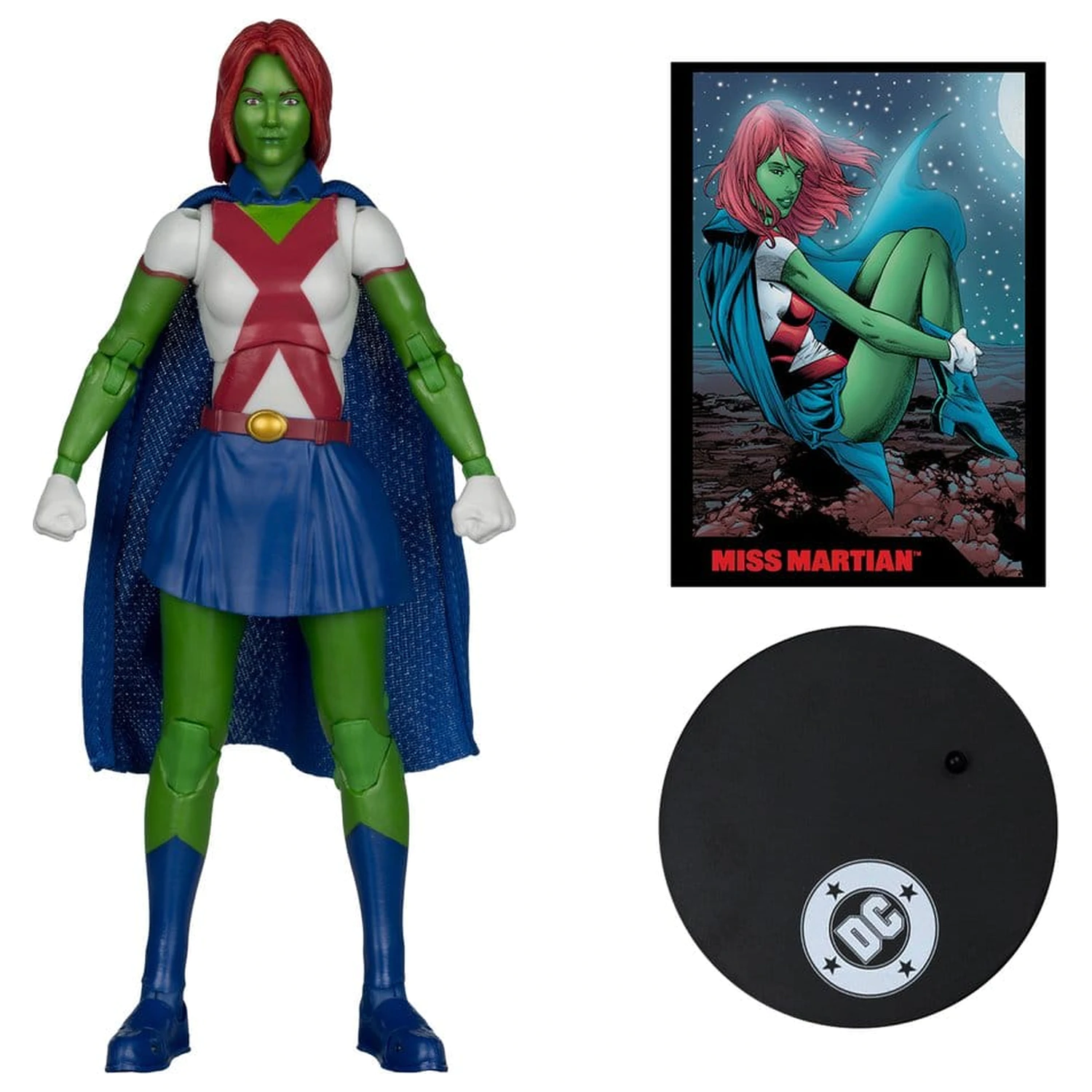 DC Direct Page Punchers akcijska figura Miss Martian (Teen Titans #41) (Red Platinum Edition) 17 cm fotografija proizvoda