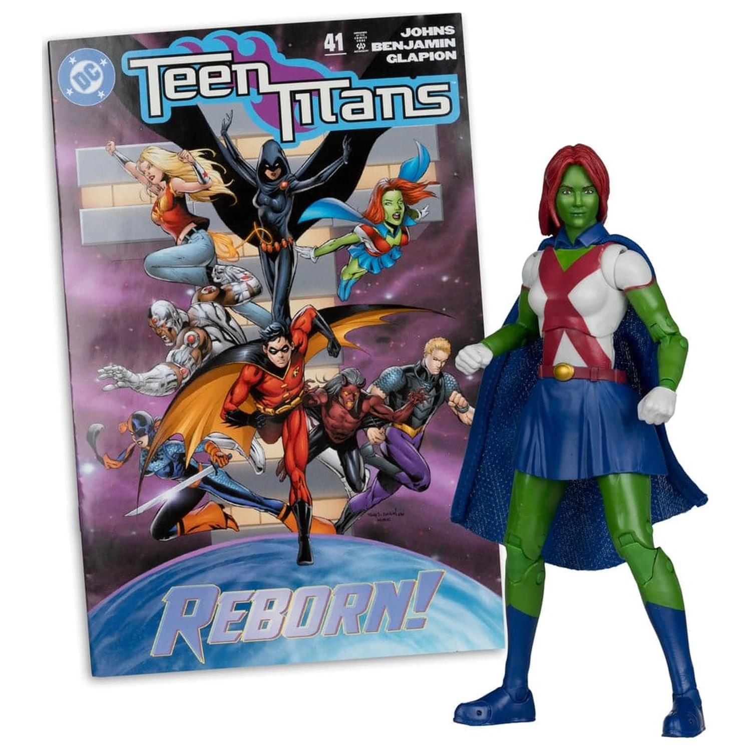 DC Direct Page Punchers akcijska figura Miss Martian (Teen Titans #41) (Red Platinum Edition) 17 cm fotografija proizvoda