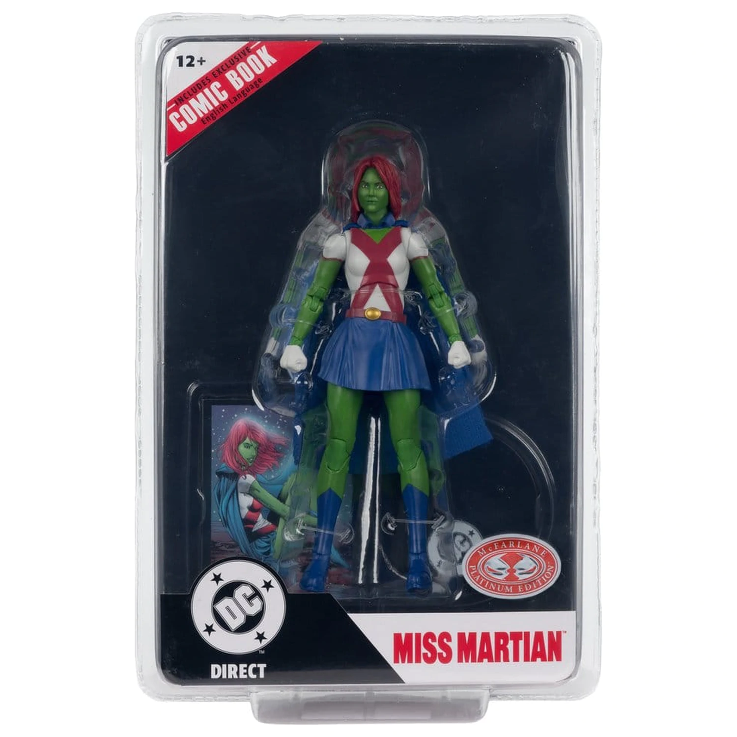DC Direct Page Punchers akcijska figura Miss Martian (Teen Titans #41) (Red Platinum Edition) 17 cm fotografija proizvoda