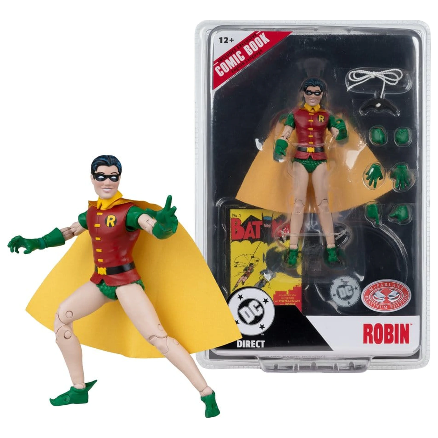DC Direct Page Punchers akcijska figura Robin Dick Grayson (Batman #1) (Red Platinum Edition) 14 cm fotografija proizvoda
