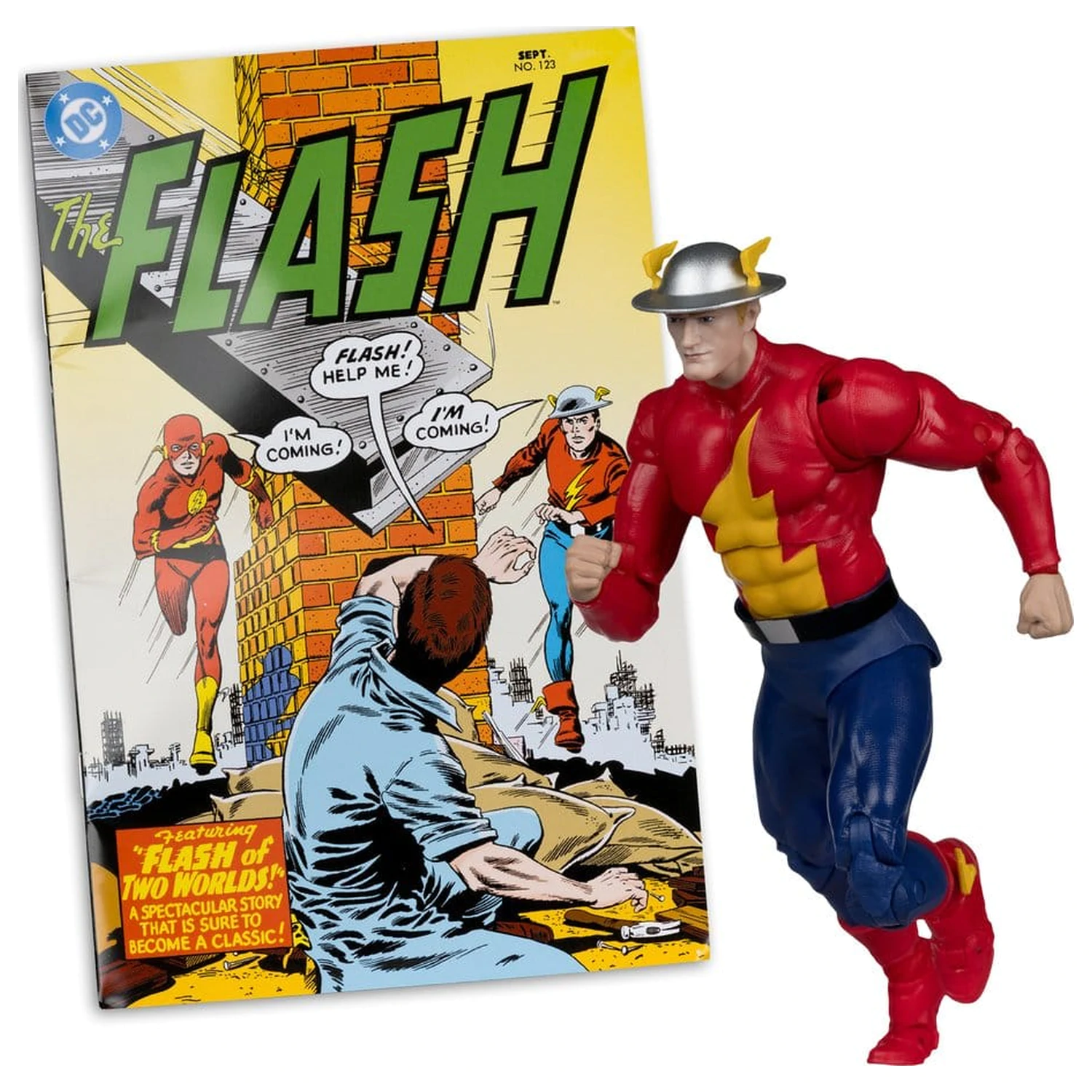 DC Direct Page Punchers akcijska figura The Flash Jay Garrick (The Flash #123) (Red Platinum Edition) 18 cm fotografija proizvoda