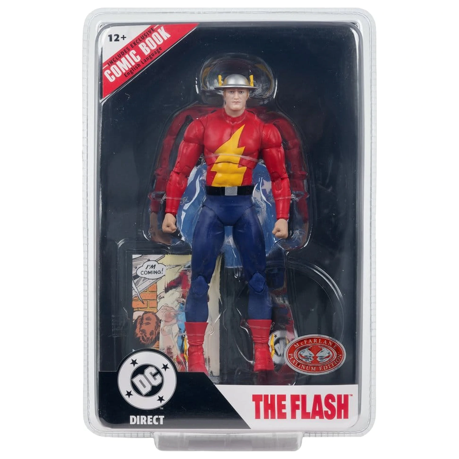 DC Direct Page Punchers akcijska figura The Flash Jay Garrick (The Flash #123) (Red Platinum Edition) 18 cm fotografija proizvoda