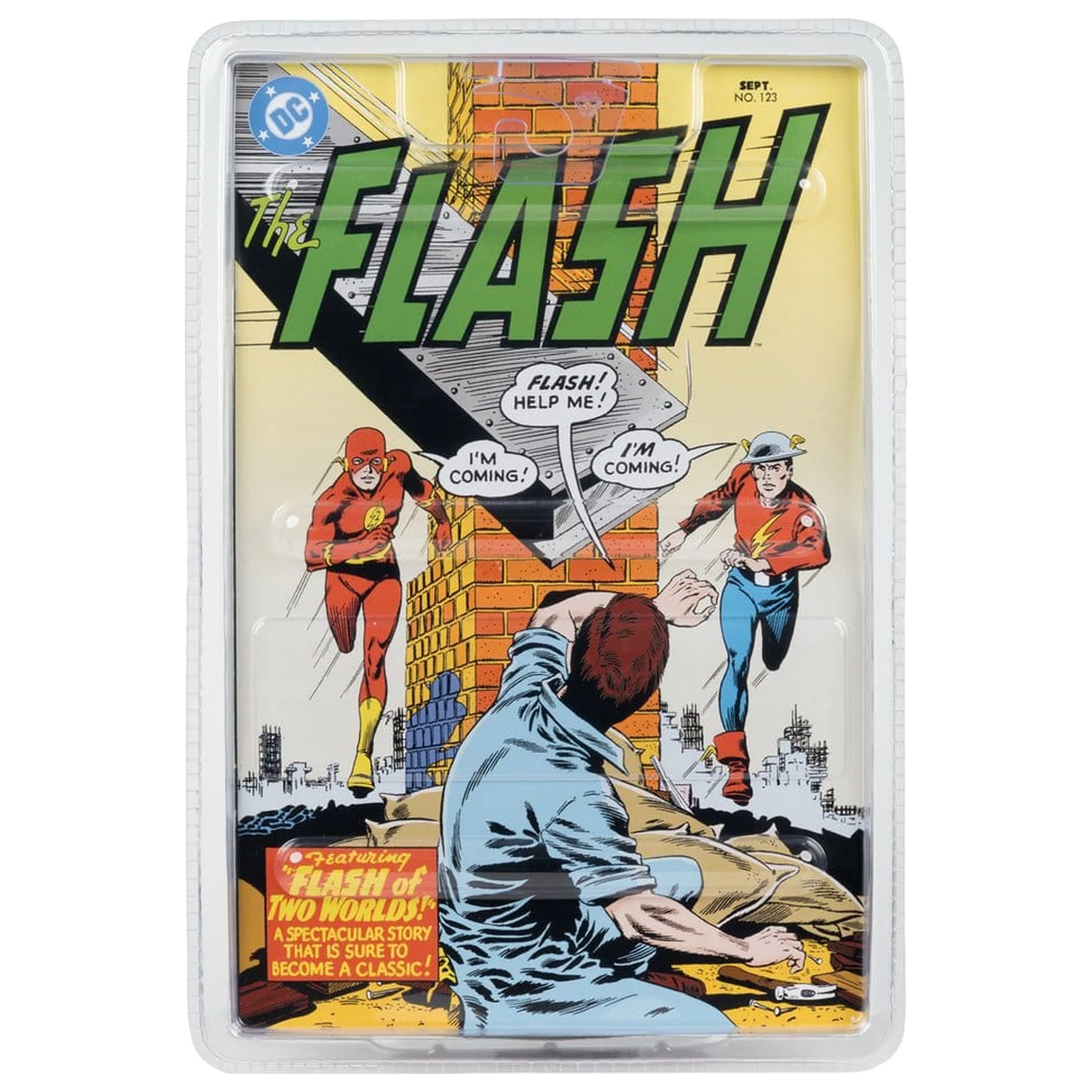 DC Direct Page Punchers akcijska figura The Flash Jay Garrick (The Flash #123) (Red Platinum Edition) 18 cm fotografija proizvoda