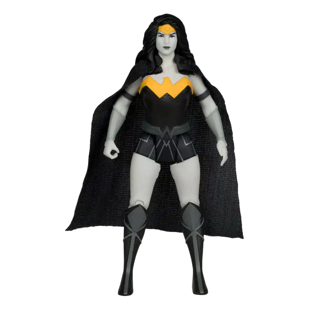DC Direct Super Powers akcijske figure Batman, Superman & Wonder Woman Black & White Accent Edition Gold Label 13 cm fotografija proizvoda