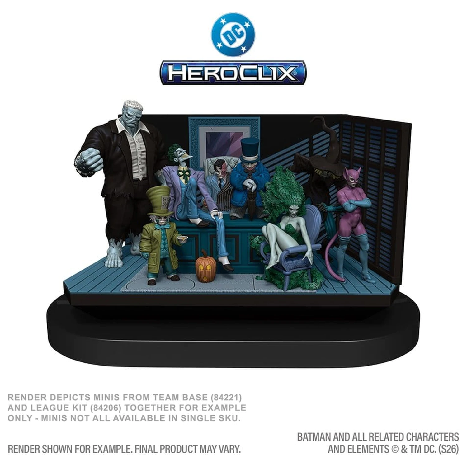 DC HeroClix SwitchClix Minifigure s bazom The Long Halloween Team Base 23 cm fotografija proizvoda