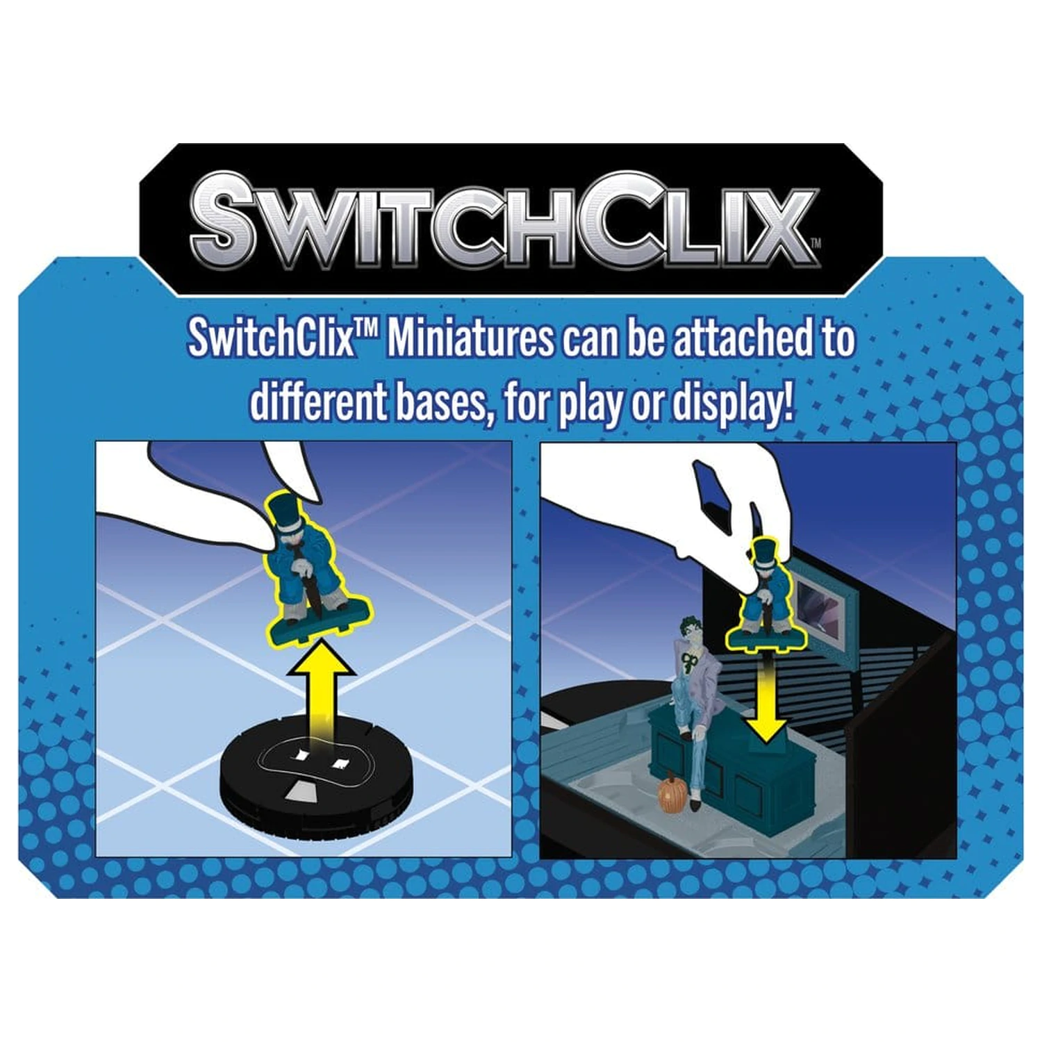 DC HeroClix SwitchClix Minifigure s bazom The Long Halloween Team Base 23 cm fotografija proizvoda