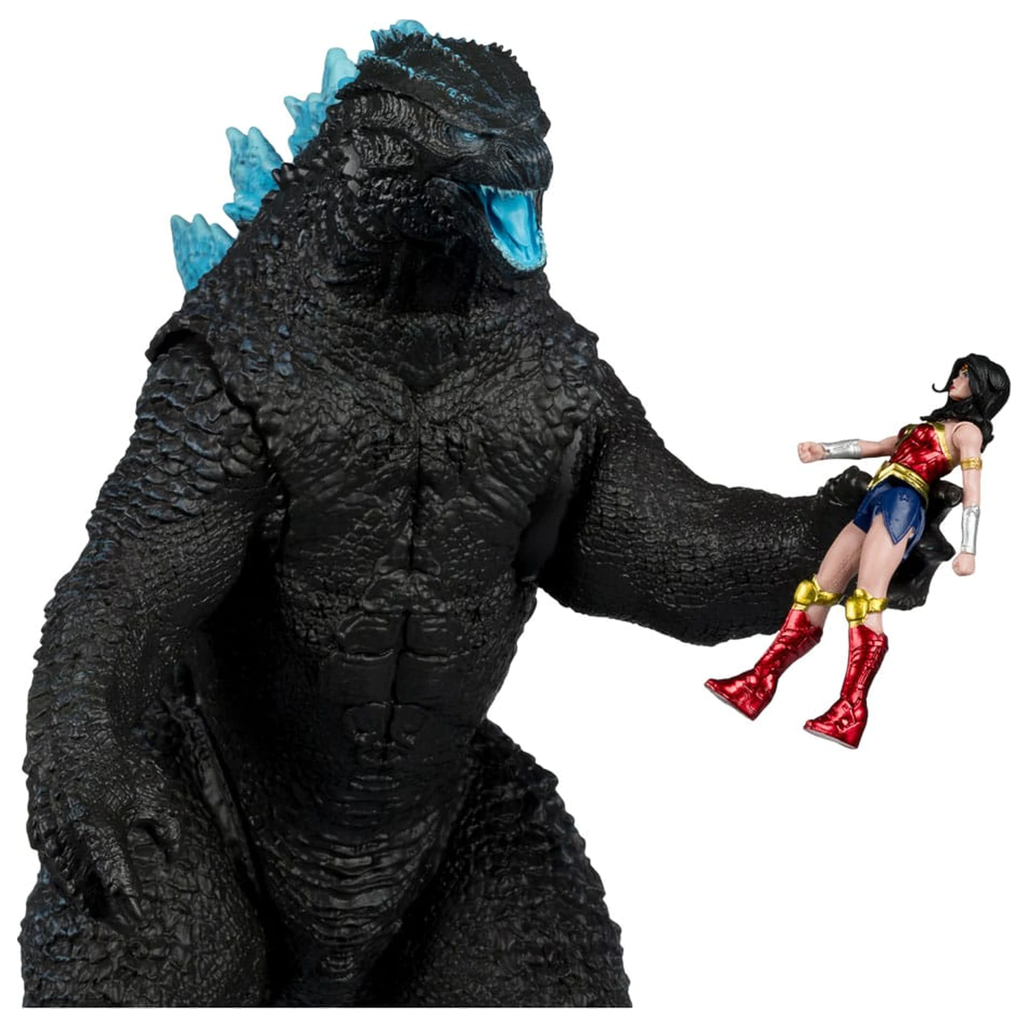 DC Justice League Monsterverse DC Multiverse akcijske figure pakiranje od 2 Wonder Woman Vs. Atomic Blast Godzilla 18 cm fotografija proizvoda