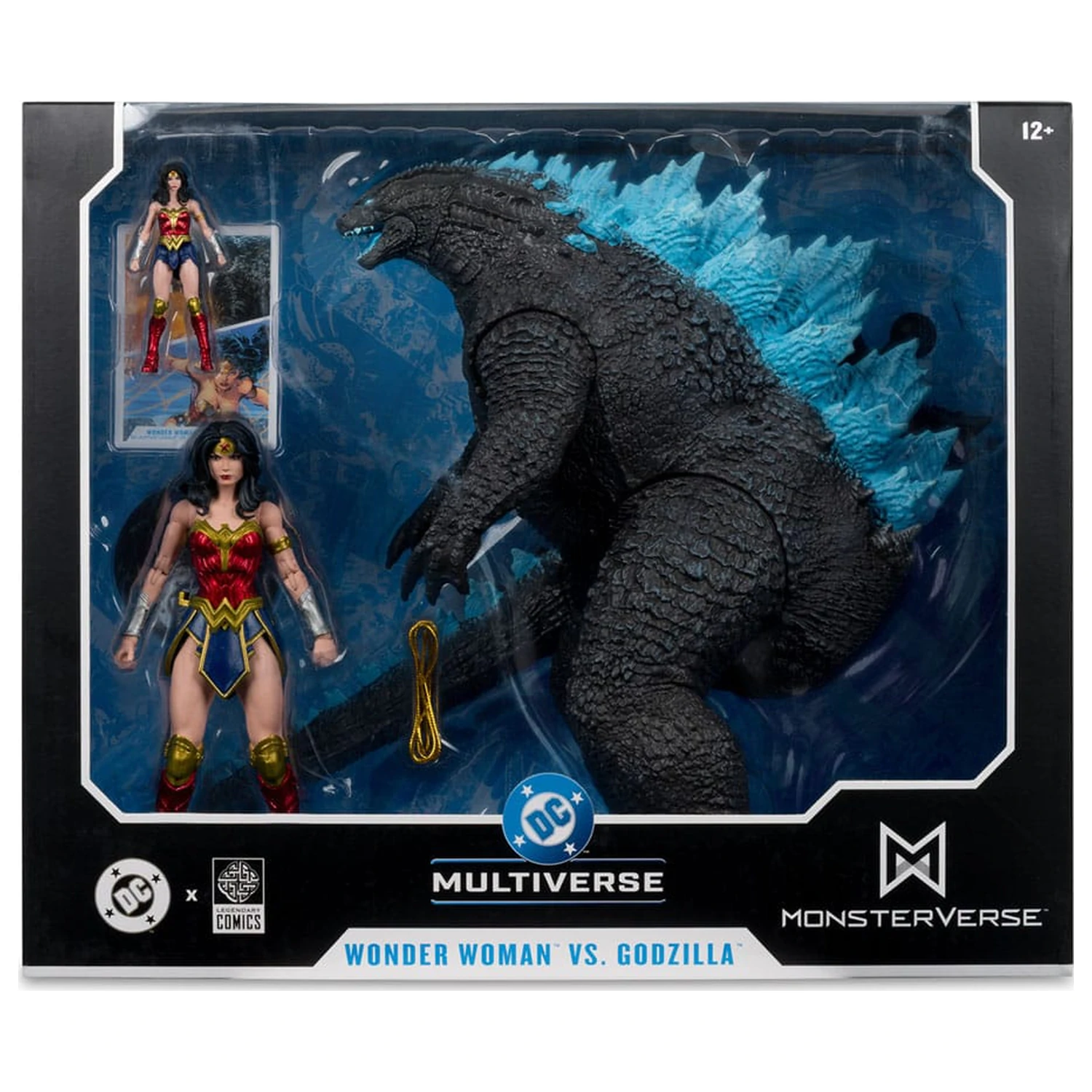 DC Justice League Monsterverse DC Multiverse akcijske figure pakiranje od 2 Wonder Woman Vs. Atomic Blast Godzilla 18 cm fotografija proizvoda