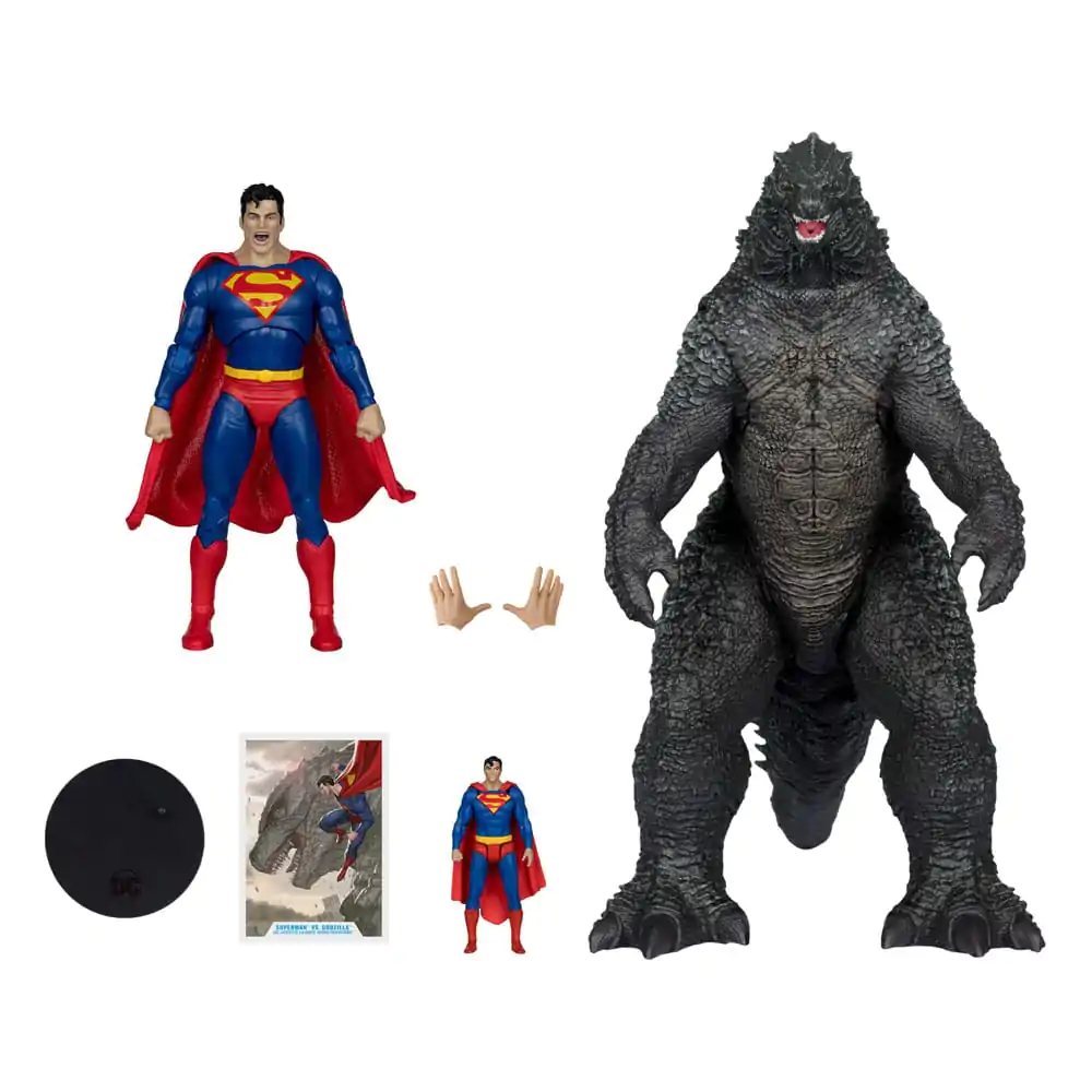 DC Justice League Monsterverse DC Multiverse akcijske figure 2-Pack Superman Vs. Godzilla 30 cm fotografija proizvoda
