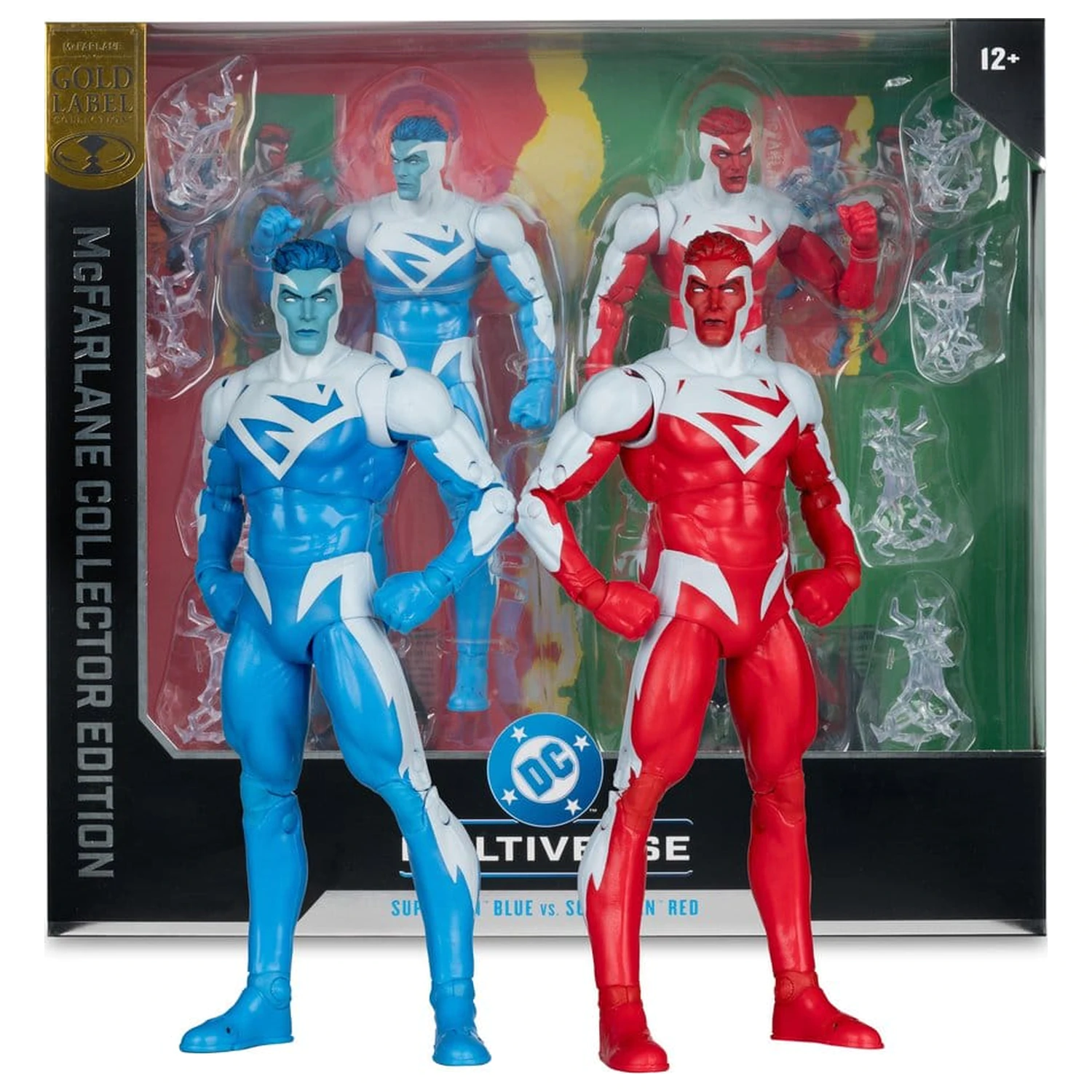 DC Multiverse Akcijske figure 2-pakiranje Superman Blue vs. Superman Red (Gold Label) 18 cm fotografija proizvoda