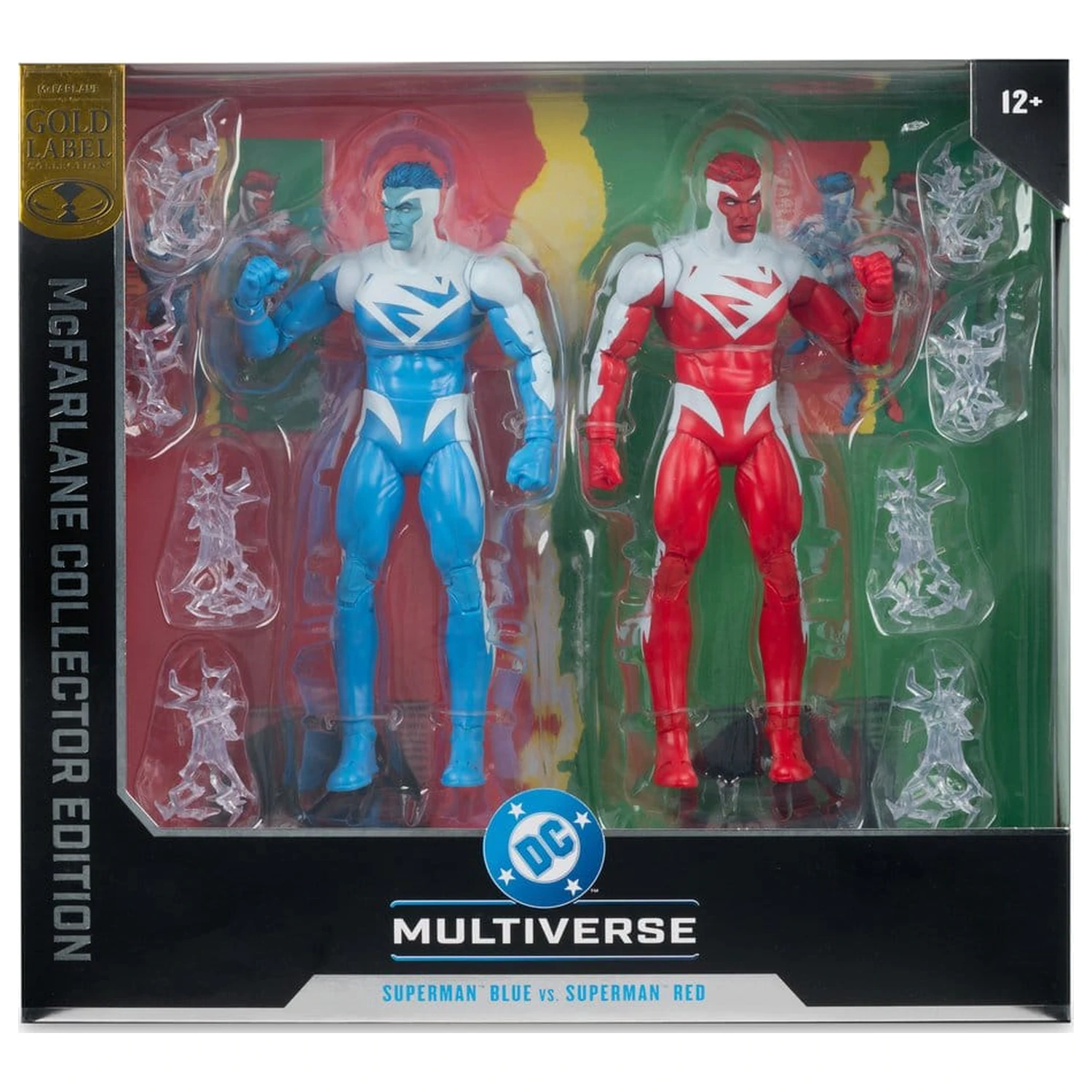 DC Multiverse Akcijske figure 2-pakiranje Superman Blue vs. Superman Red (Gold Label) 18 cm fotografija proizvoda