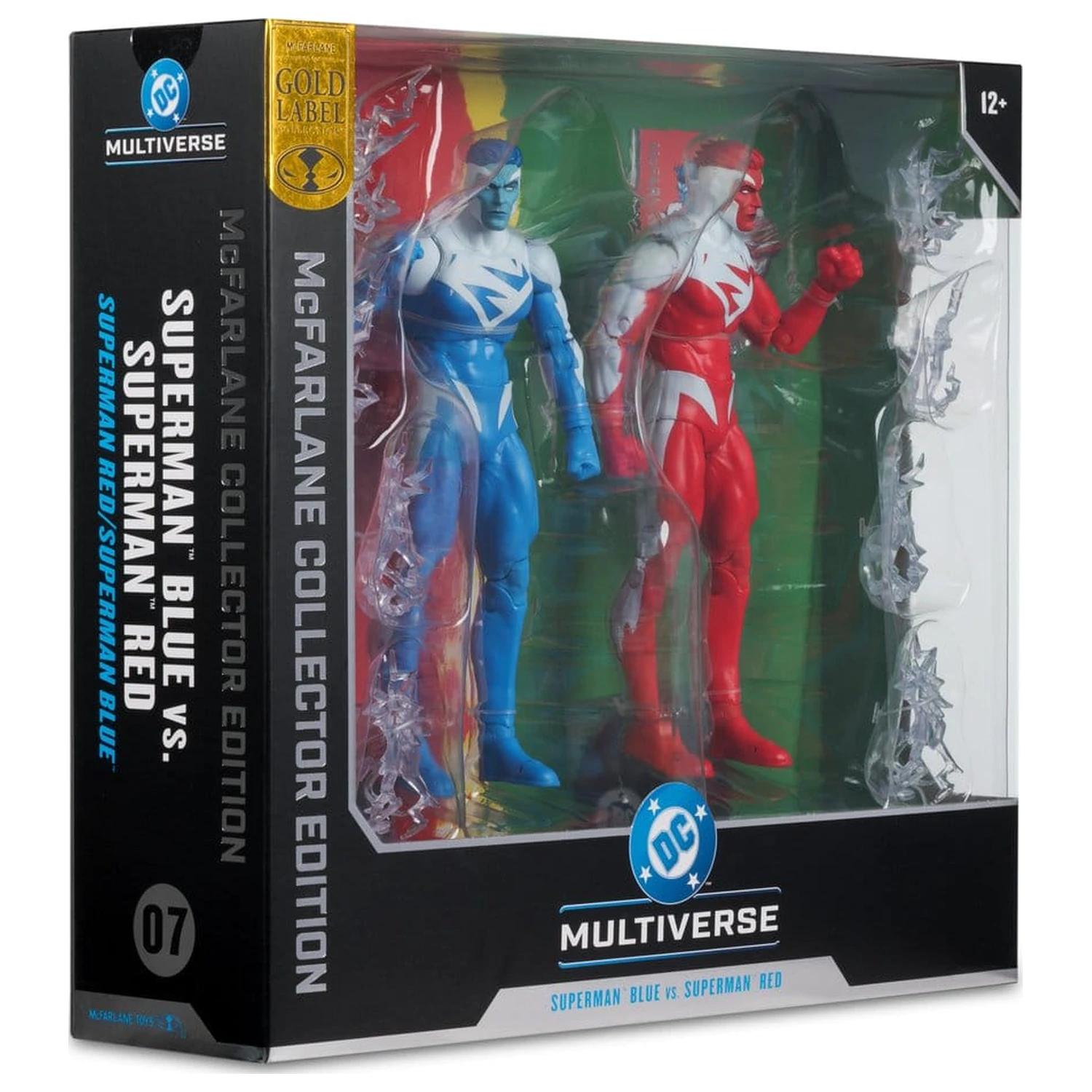 DC Multiverse Akcijske figure 2-pakiranje Superman Blue vs. Superman Red (Gold Label) 18 cm fotografija proizvoda