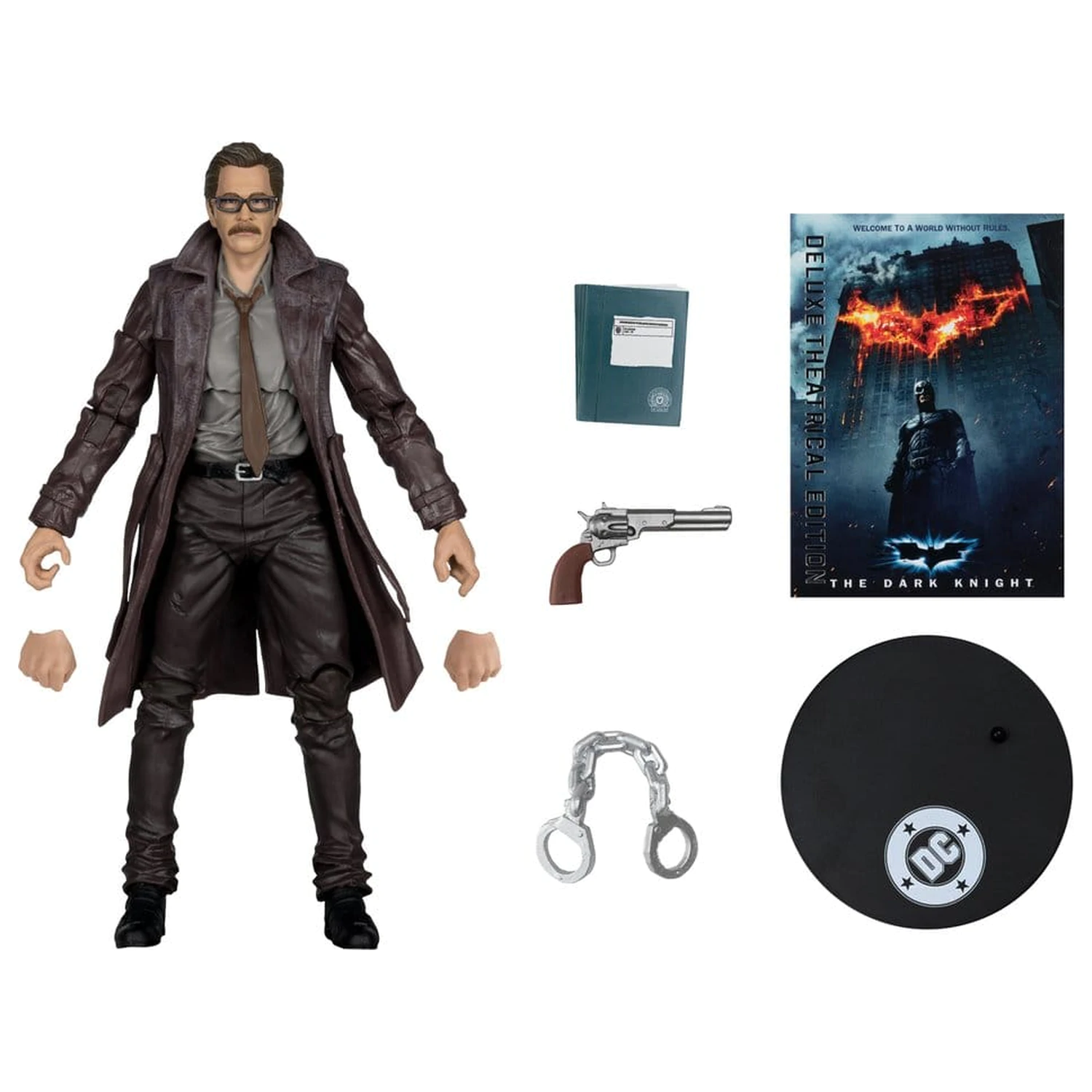 DC Multiverse akcijska figura Commissioner James Gordon (The Dark Knight Trilogy) Deluxe Theatrical Edition 18 cm fotografija proizvoda