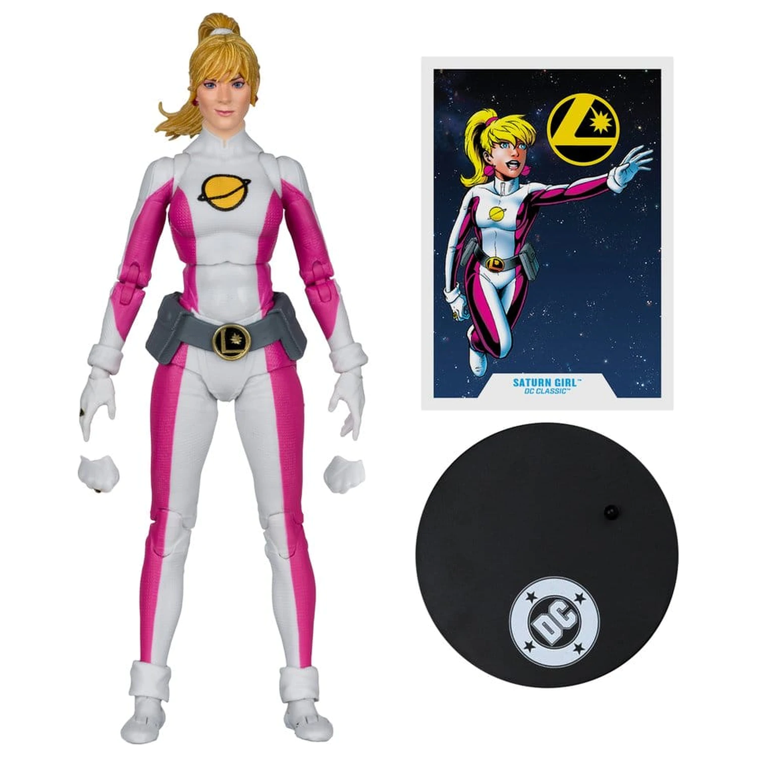 DC Multiverse Akcijska figura Saturn Girl (DC Classic) (Red Platinum Edition) 18 cm fotografija proizvoda