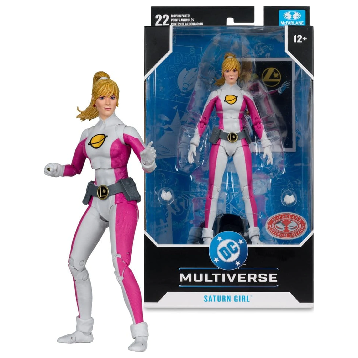 DC Multiverse Akcijska figura Saturn Girl (DC Classic) (Red Platinum Edition) 18 cm fotografija proizvoda