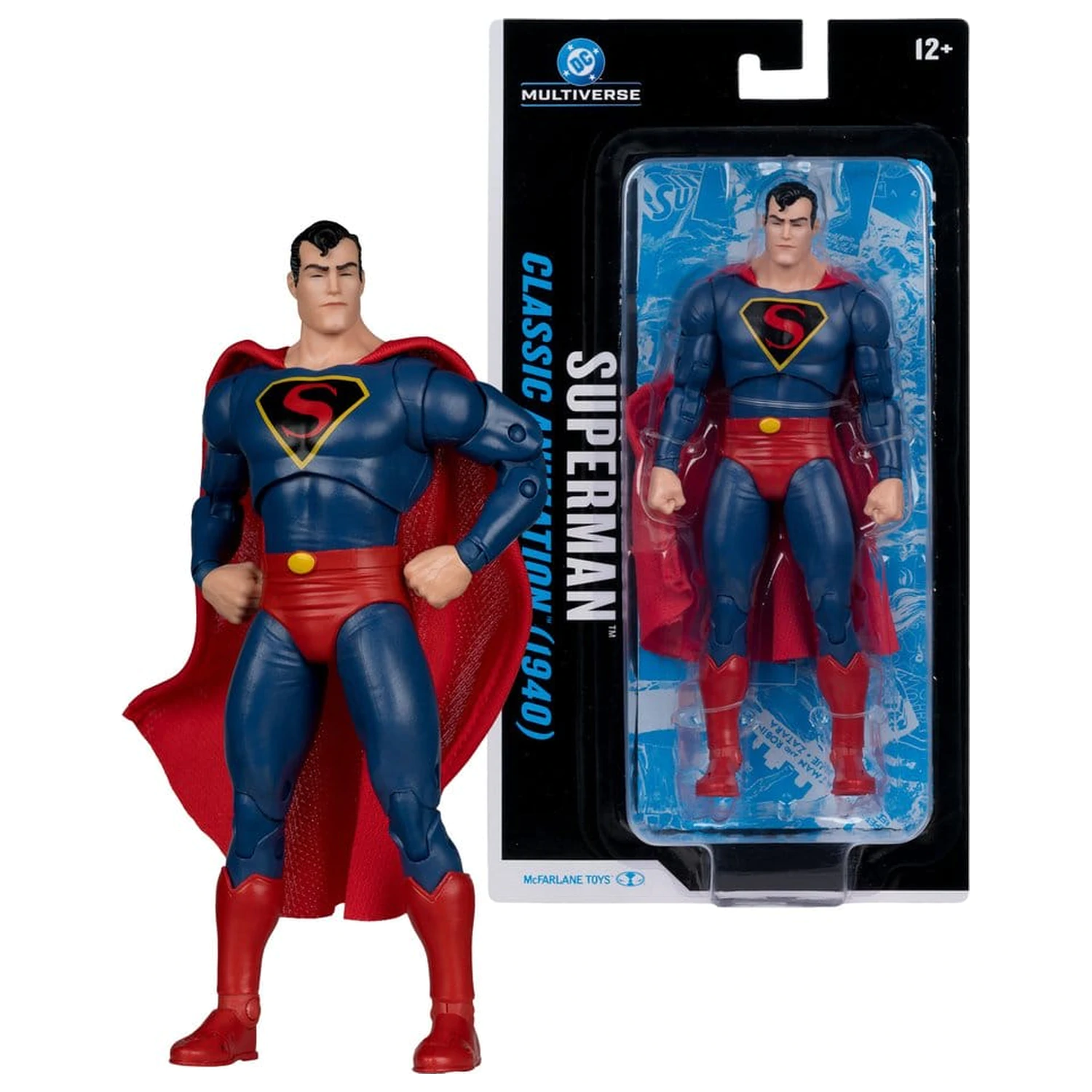 DC Multiverse akcijska figura Superman (Classic Animation 1940) 19 cm fotografija proizvoda