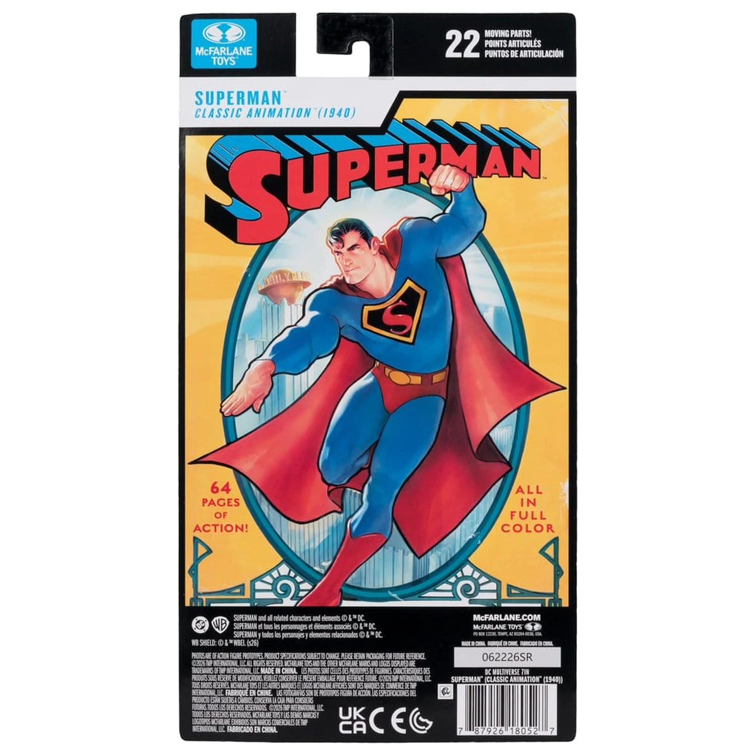 DC Multiverse akcijska figura Superman (Classic Animation 1940) 19 cm fotografija proizvoda