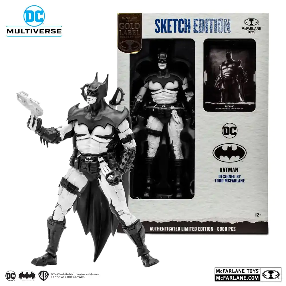DC Multiverse akcijska figura Batman by Todd McFarlane Sketch Edition (Gold Label) 18 cm fotografija proizvoda