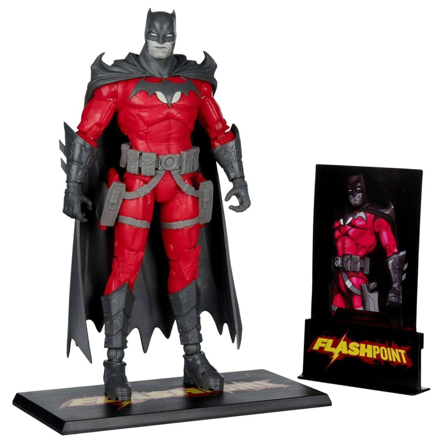 DC Multiverse Akcijska figura Batman (Flashpoint) (Black & White Accent Edition) (Gold Label) 18 cm fotografija proizvoda