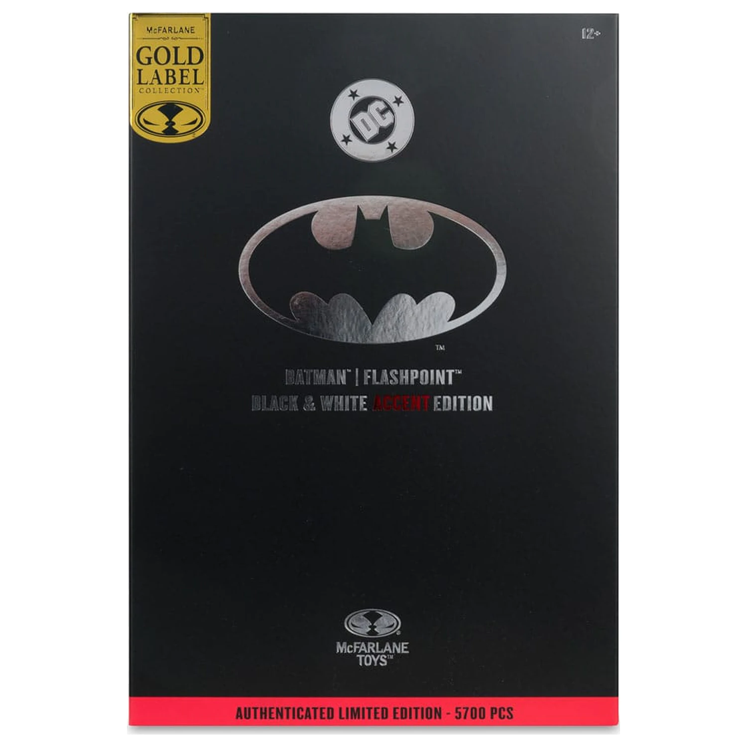 DC Multiverse Akcijska figura Batman (Flashpoint) (Black & White Accent Edition) (Gold Label) 18 cm fotografija proizvoda