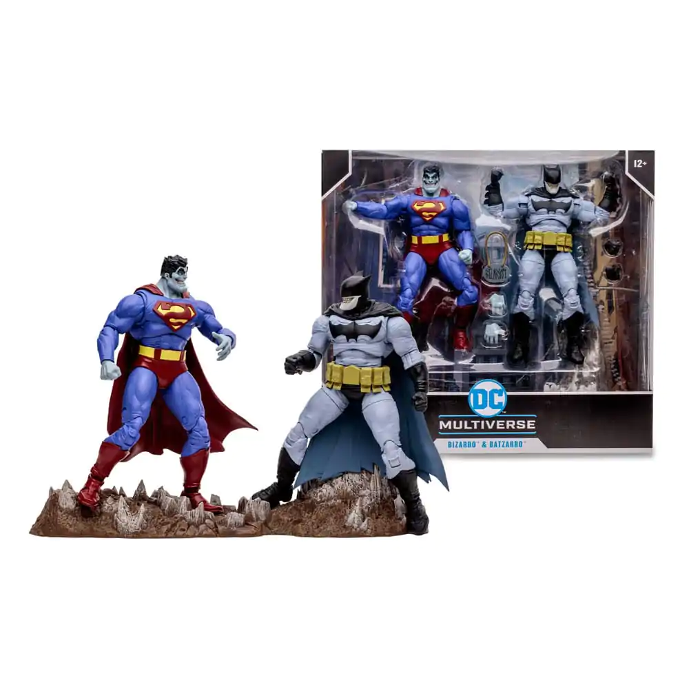 DC Multiverse akcijska figura 2-Pack Bizarro & Batzarro 18 cm fotografija proizvoda