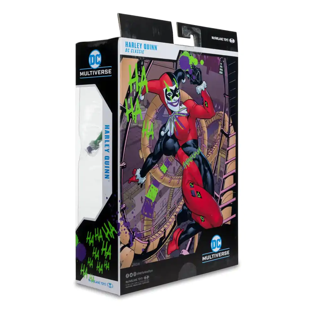 DC Multiverse akcijska figura Harley Quinn (DC Classic) Jokerized (Gold Label) 18 cm fotografija proizvoda