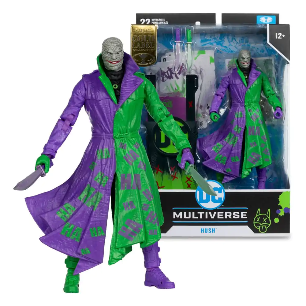 DC Multiverse akcijska figura Hush (Batman: Hush) Jokerized (Gold Label) 18 cm fotografija proizvoda