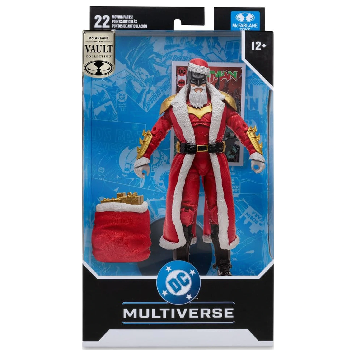 DC Multiverse McFarlane Vault Collection Akcijska figura Batman (Crveno odijelo Djeda Božićnjaka) 18 cm fotografija proizvoda