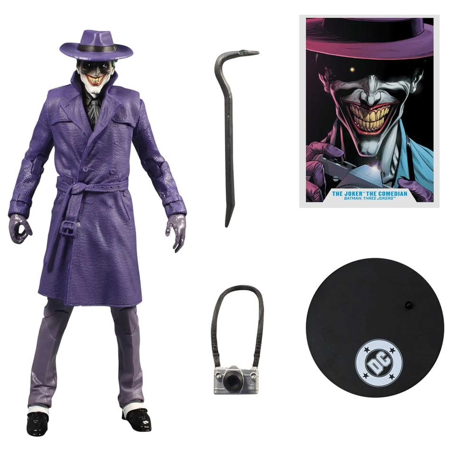 DC Multiverse McFarlane Vault Collection Akcijska figura The Joker (The Comedian) (Batman: Three Jokers) 18 cm fotografija proizvoda