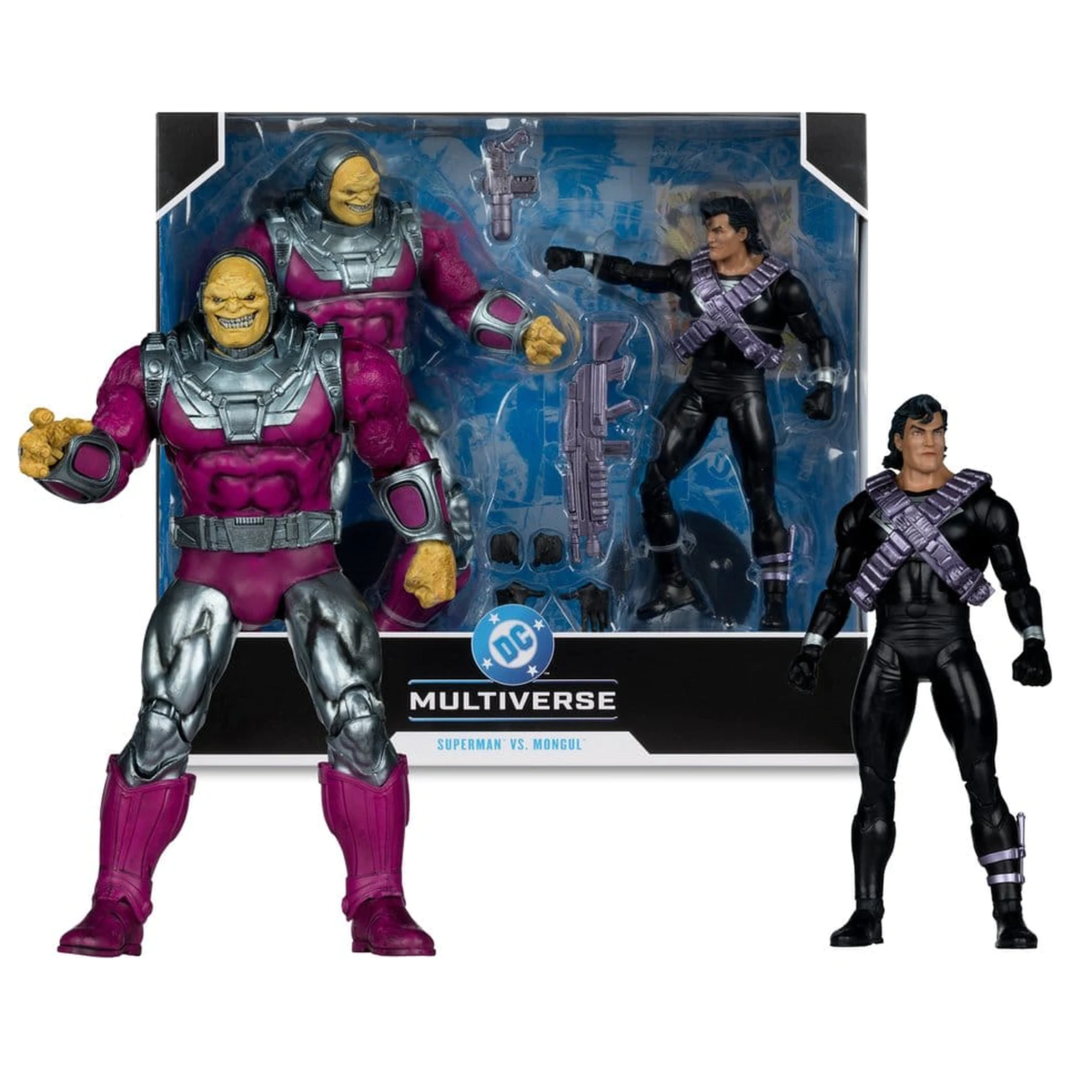 DC Multiverse Megafig akcijska figura 2 komada Mongul vs Superman (Return of Superman) fotografija proizvoda