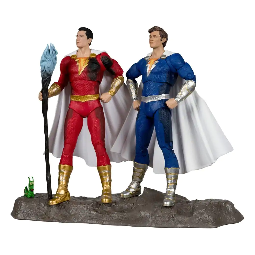 DC Multiverse akcijske figure, pakiranje od 2, Shazam (Battle Damage) & Freddie Freeman (Gold Label) 18 cm fotografija proizvoda