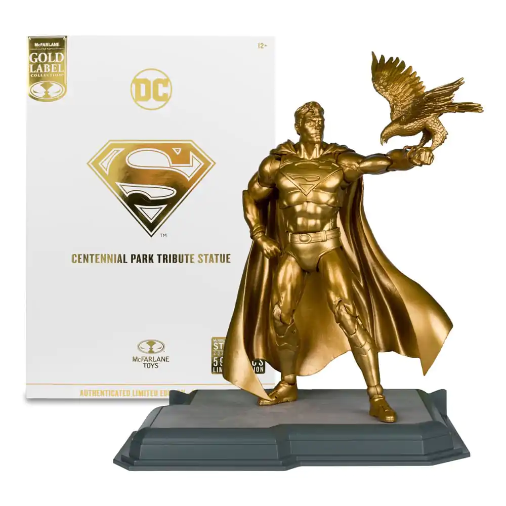 DC Multiverse akcijska figura Superman (kip posvećen stogodišnjem parku) Gold Label 18 cm fotografija proizvoda