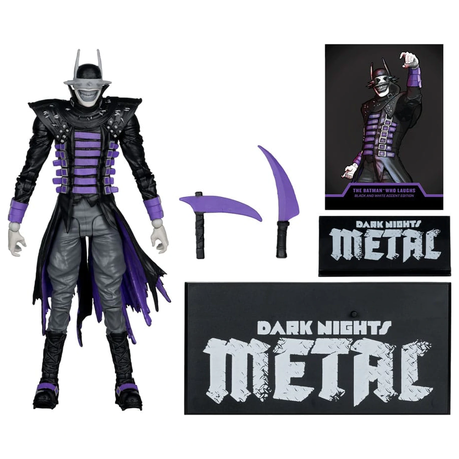 DC Multiverse akcijska figura The Batman Who Laughs (B&W with accent) (Gold Label) 18 cm fotografija proizvoda