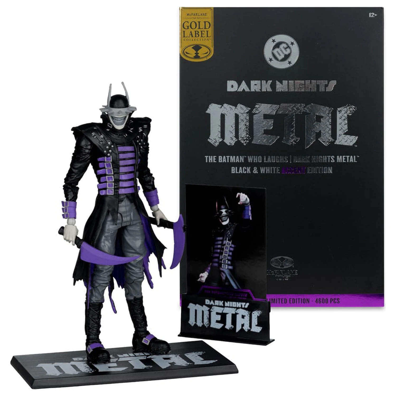 DC Multiverse akcijska figura The Batman Who Laughs (B&W with accent) (Gold Label) 18 cm fotografija proizvoda