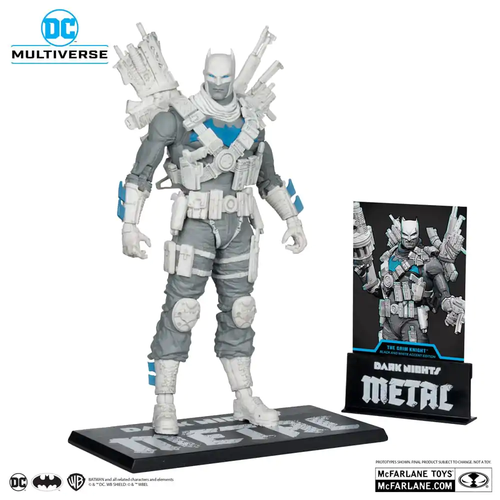 DC Multiverse Akcijska figura The Grim Knight (Dark Nights Metal) (Black & White Accent Edition) (Gold Label) 18 cm fotografija proizvoda