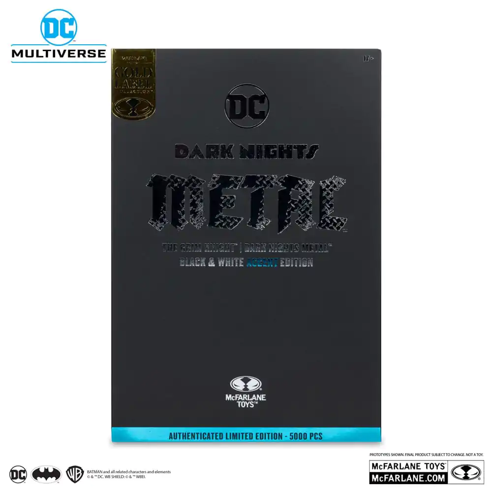 DC Multiverse Akcijska figura The Grim Knight (Dark Nights Metal) (Black & White Accent Edition) (Gold Label) 18 cm fotografija proizvoda