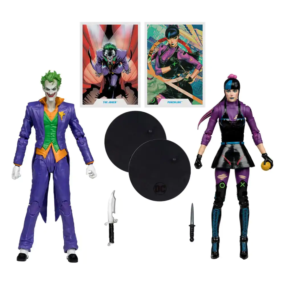 DC Multiverse akcijske figure Paket od 2 The Joker & Punchline 18 cm fotografija proizvoda