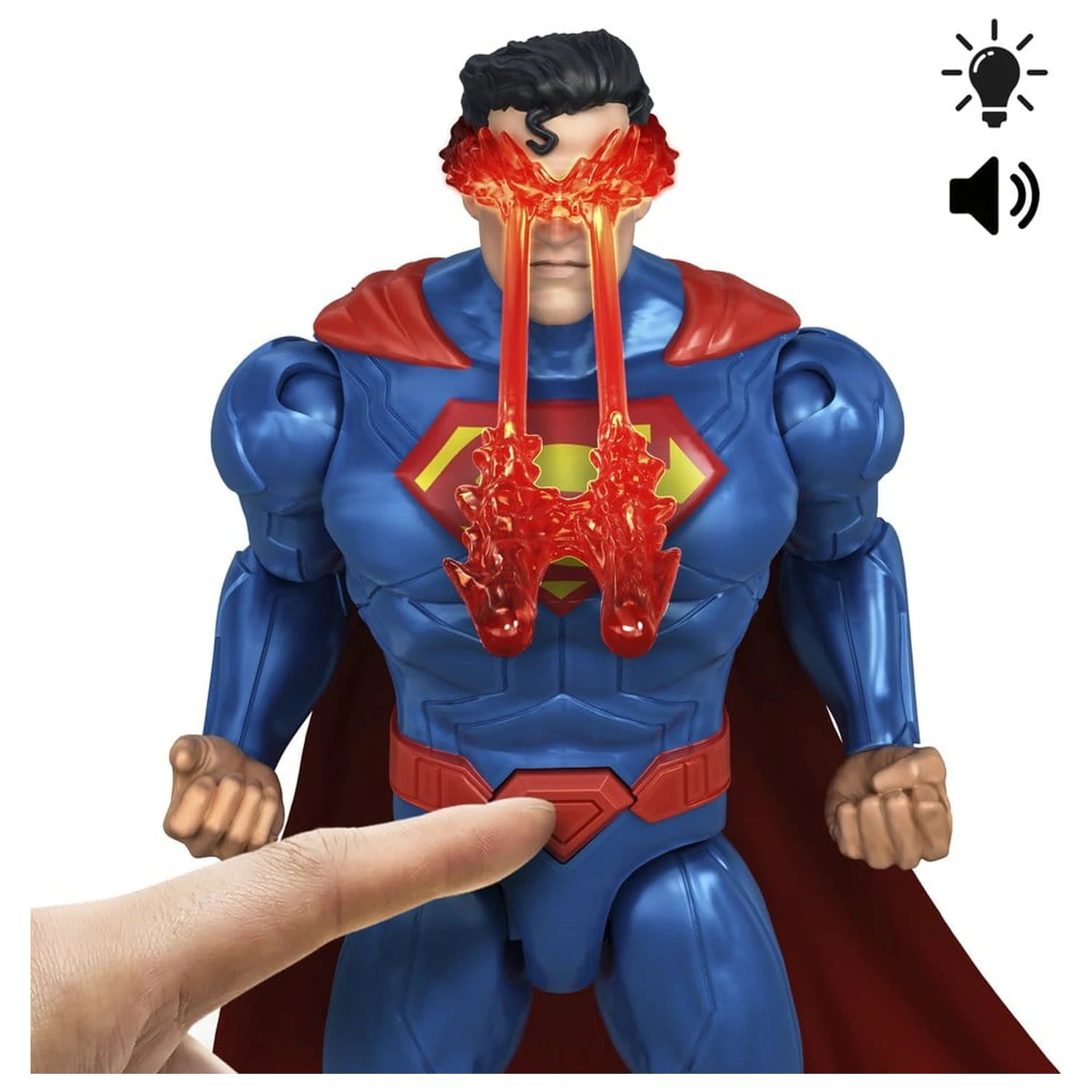 DC Premier Akcijska figura sa zvukom i svjetlom Heat Vision Superman 16 cm fotografija proizvoda