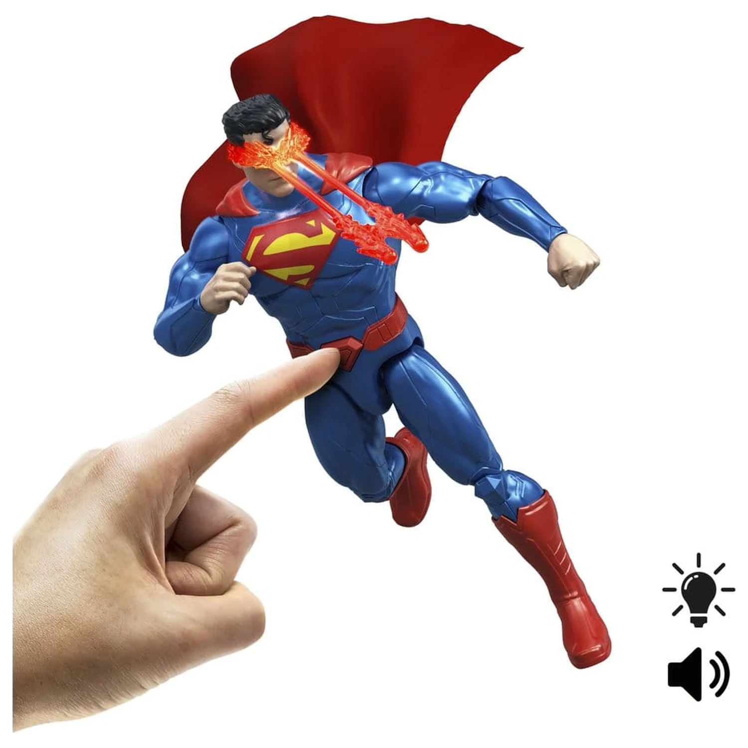 DC Premier Akcijska figura sa zvukom i svjetlom Heat Vision Superman 16 cm fotografija proizvoda