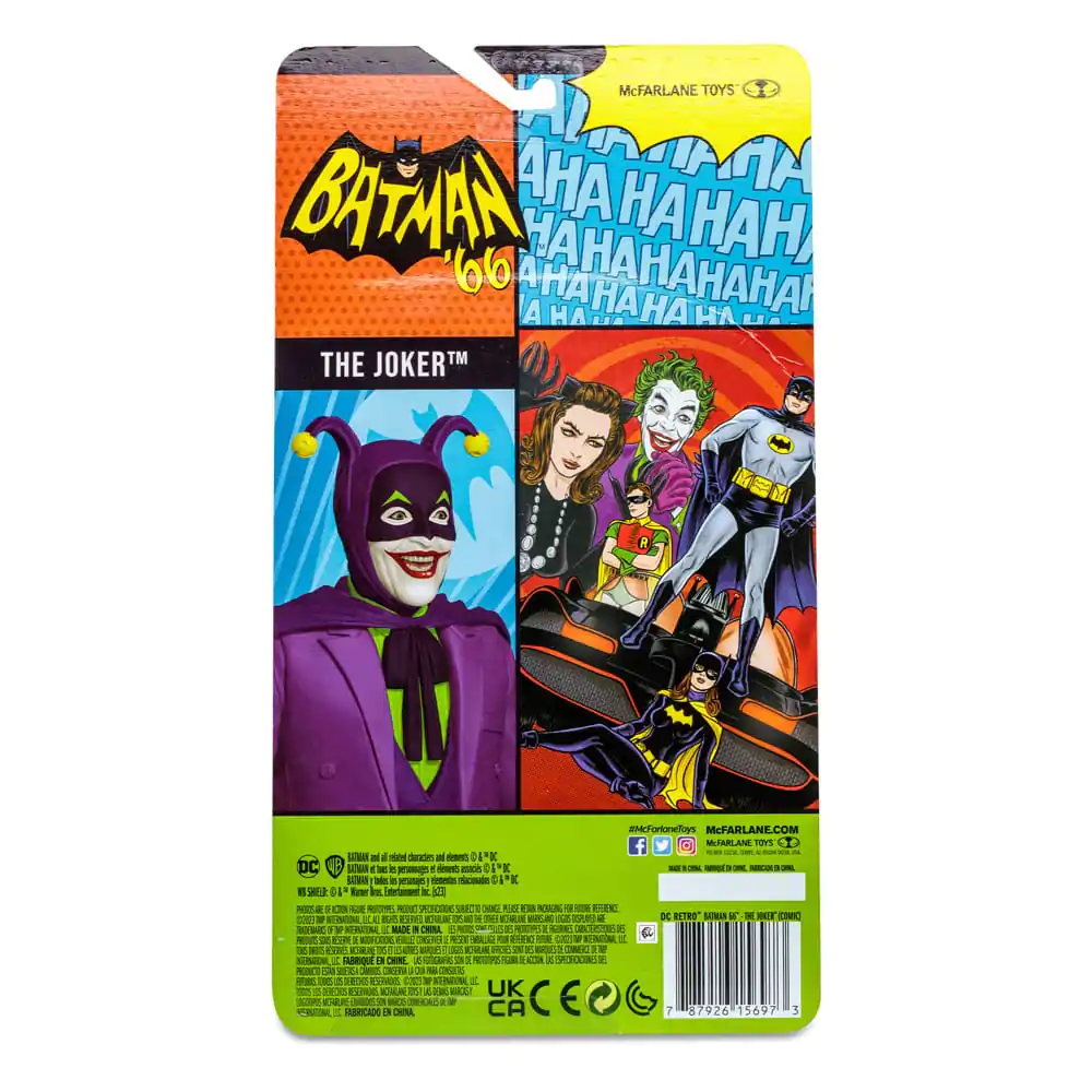 DC Retro akcijska figura Batman 66 The Joker (Comic) 15 cm fotografija proizvoda