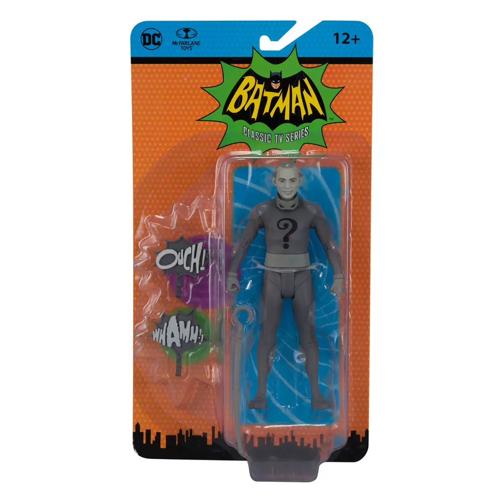 DC Retro akcijska figura Batman 66 The Riddler (crno-bijela TV inačica) 15 cm fotografija proizvoda
