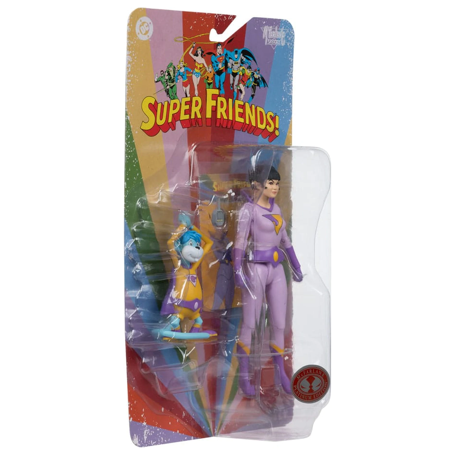 DC Retro Super Friends figura Jayna & Gleek (Red Platinum Edition) 15 cm fotografija proizvoda