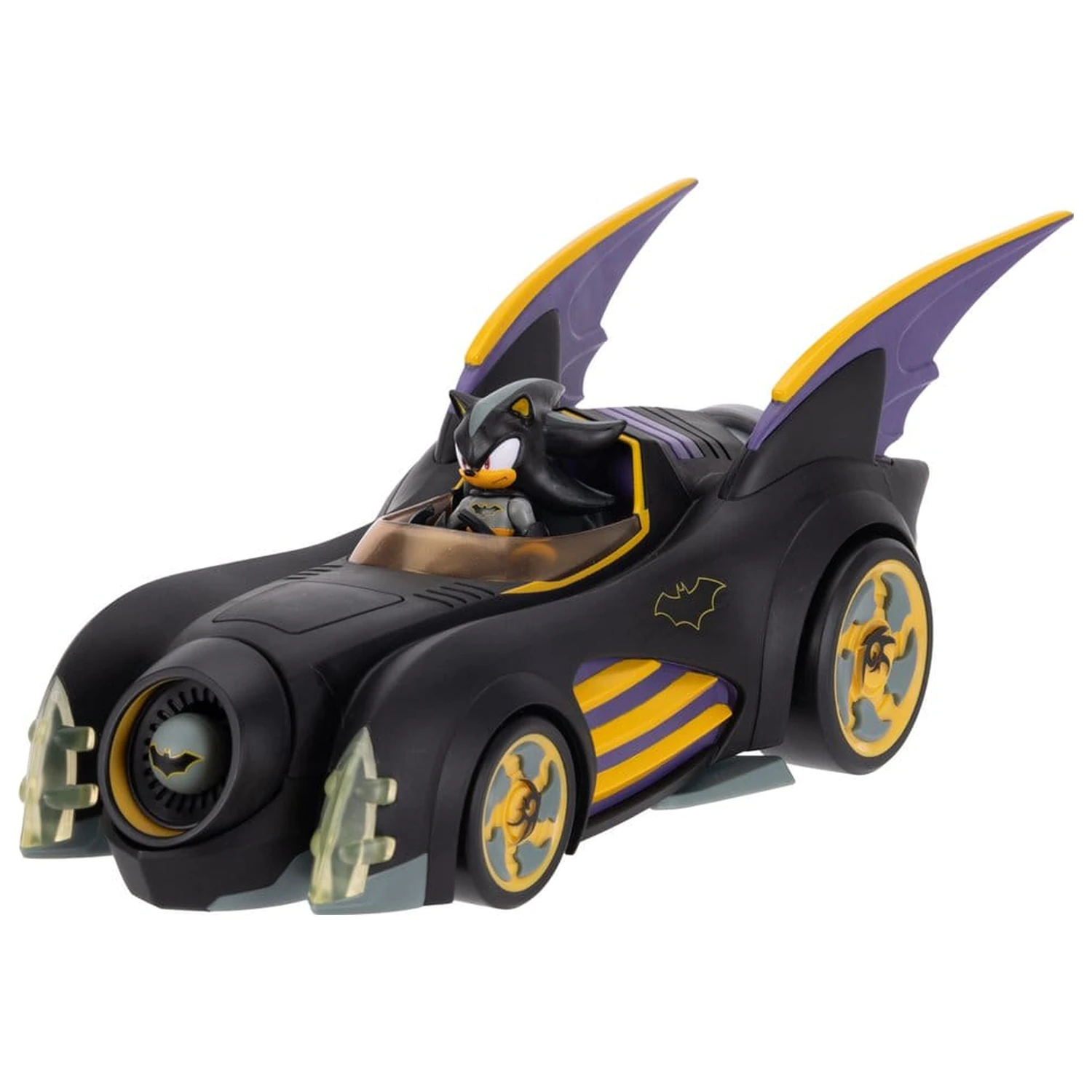 DC x Sonic - The Hedgehog akcijska figura s vozilom Shadow Batman & Batmobile 6 cm  fotografija proizvoda