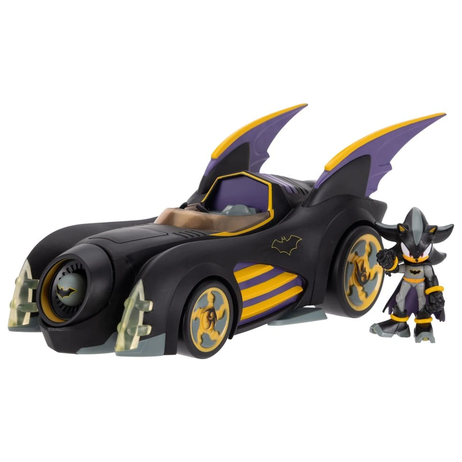 DC x Sonic - The Hedgehog akcijska figura s vozilom Shadow Batman & Batmobile 6 cm  fotografija proizvoda