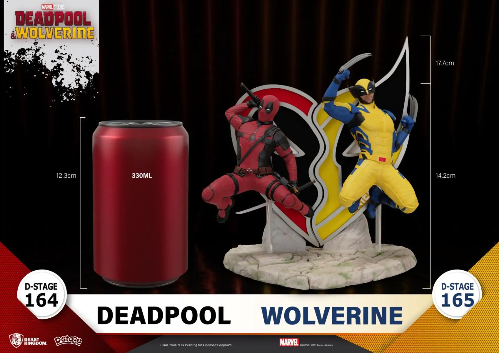 Deadpool 3 D-Stage PVC Diorama Deadpool 16 cm fotografija proizvoda