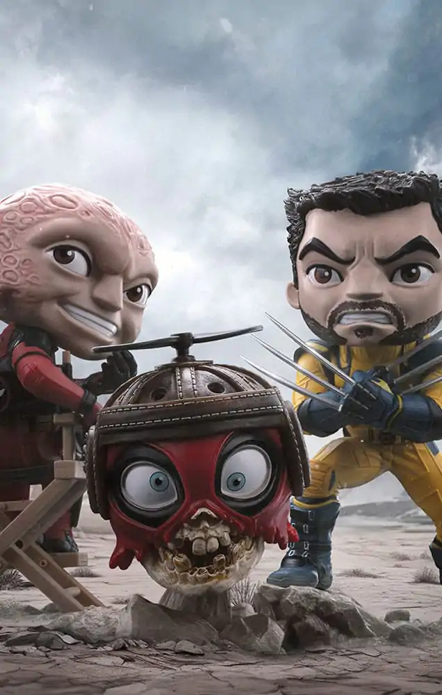 Deadpool & Wolverine Mini Co. PVC Figura Set Deadpool i Wolverine Bez Maske 14 cm fotografija proizvoda