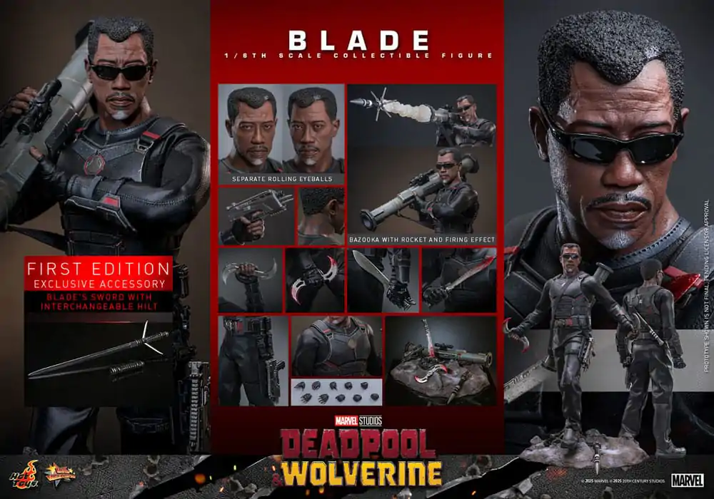 Deadpool & Wolverine Movie Masterpiece akcijska figura 1/6 Blade 30 cm fotografija proizvoda