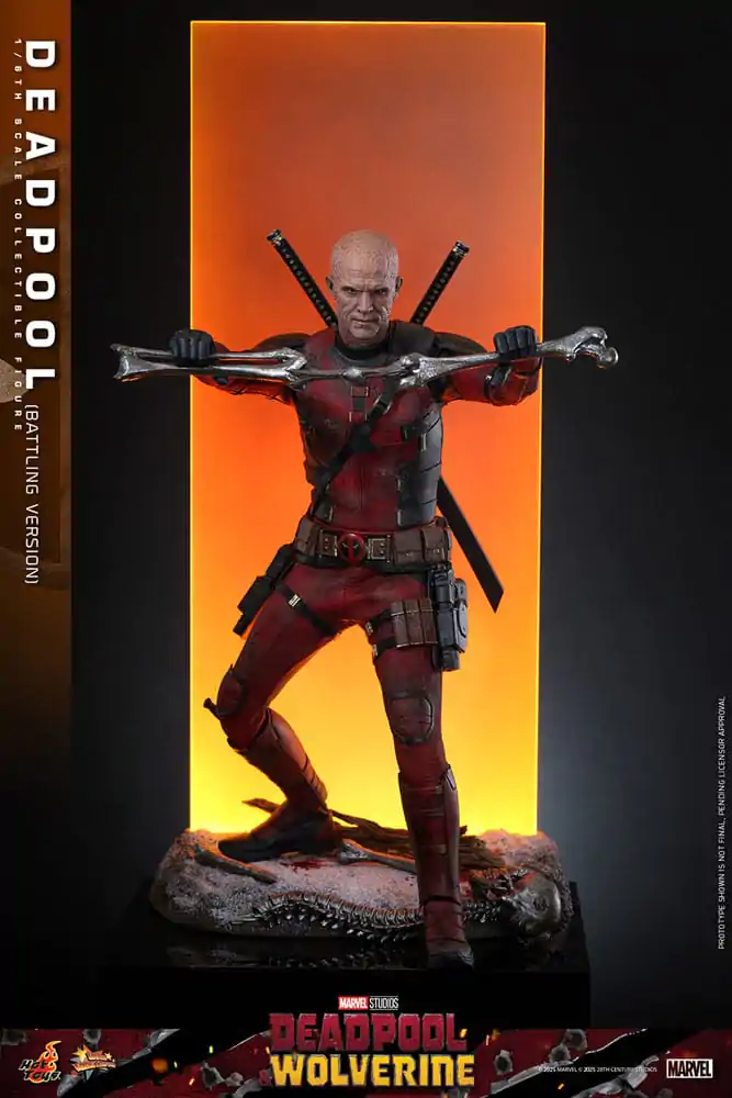 Deadpool & Wolverine Movie Masterpiece akcijska figura 1/6 Deadpool (Battling Version) 31 cm fotografija proizvoda